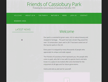 Tablet Screenshot of friendsofcassioburypark.org.uk